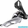 Переключатель передний SHIMANO DEORE, M618-H, для 2x10, верхний хомут (34,9 с адаптером 28,6/31,8), верхняя тяга, черный IFDM618HTX6